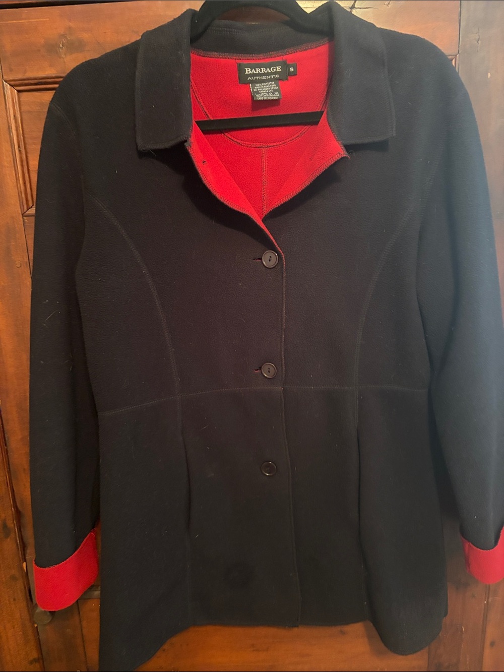 Black Blazer with Red Trim